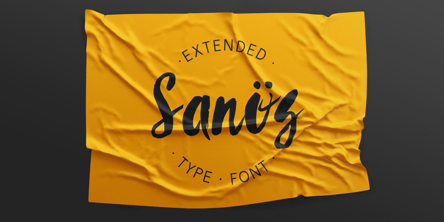 Sanos Extended Regular Font preview